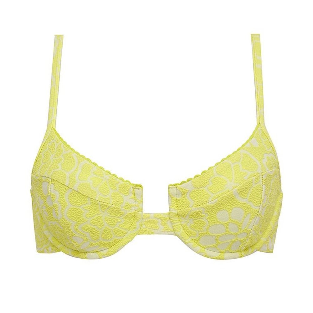 For Love & Lemons Tiana Underwire Bikini Top - Green